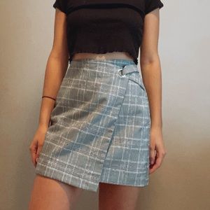 H&M plaid skirt